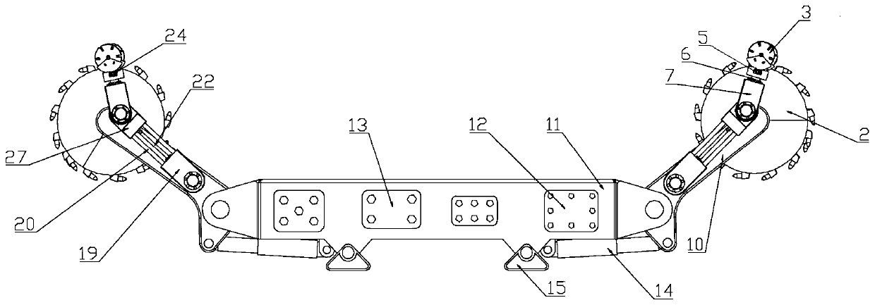 Full-automatic coal mining machine with coal rock identification function and working method of full-automatic coal mining machine