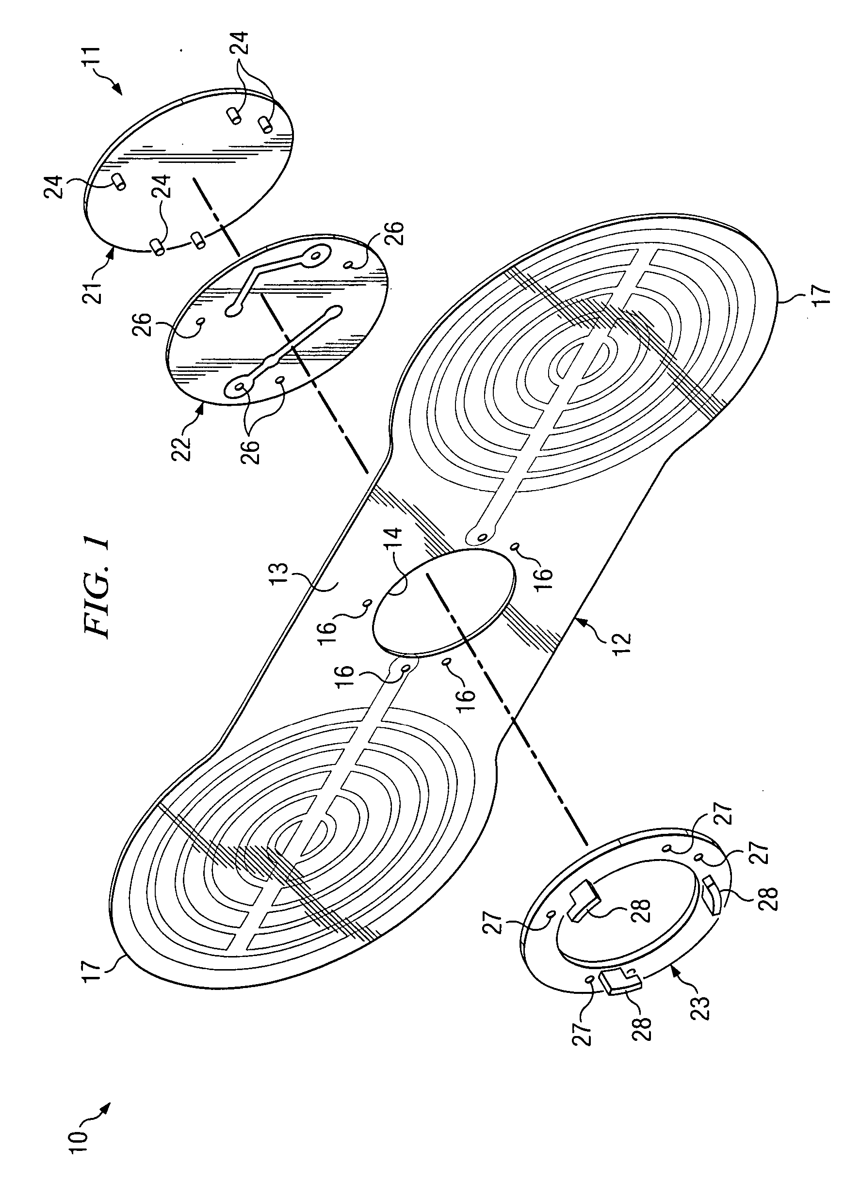 Conductive pad assembly for electrical therapy device