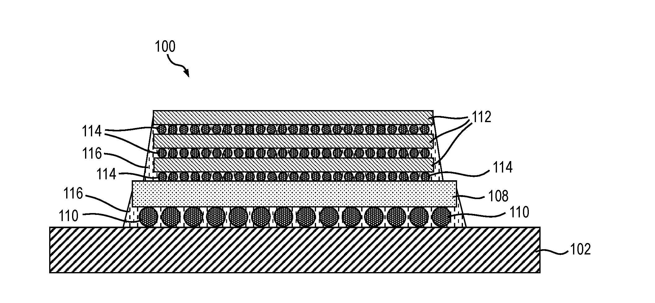 Reduced volume interconnect for three-dimensional chip stack