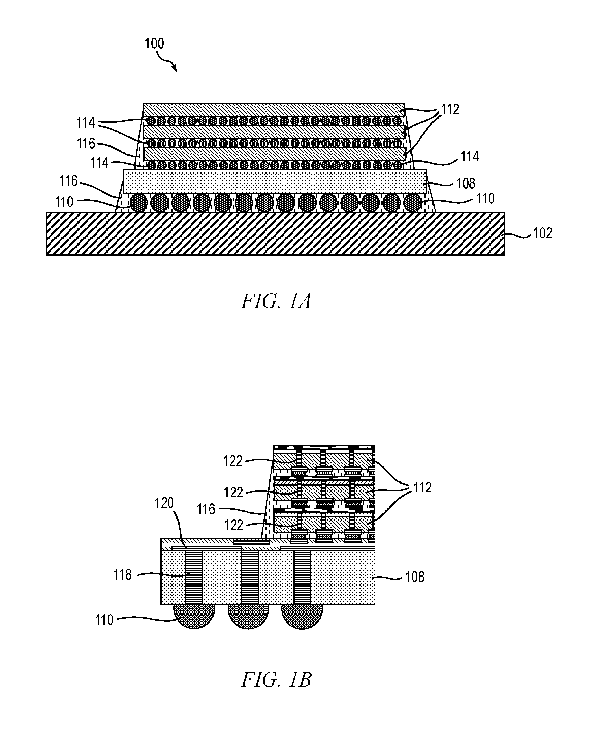 Reduced volume interconnect for three-dimensional chip stack