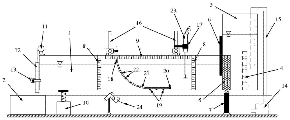 A test method for vortex-induced vibration of suspended flexible riser based on open channel experimental tank