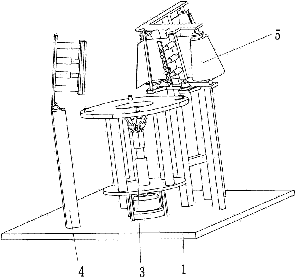 Automatic pasting machine of reflective stickers for special road cones of outdoor traffic or city road intersection lanes