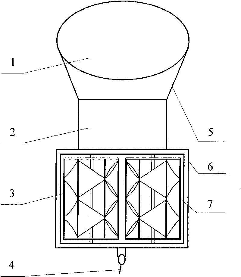 Overhead wind power generator