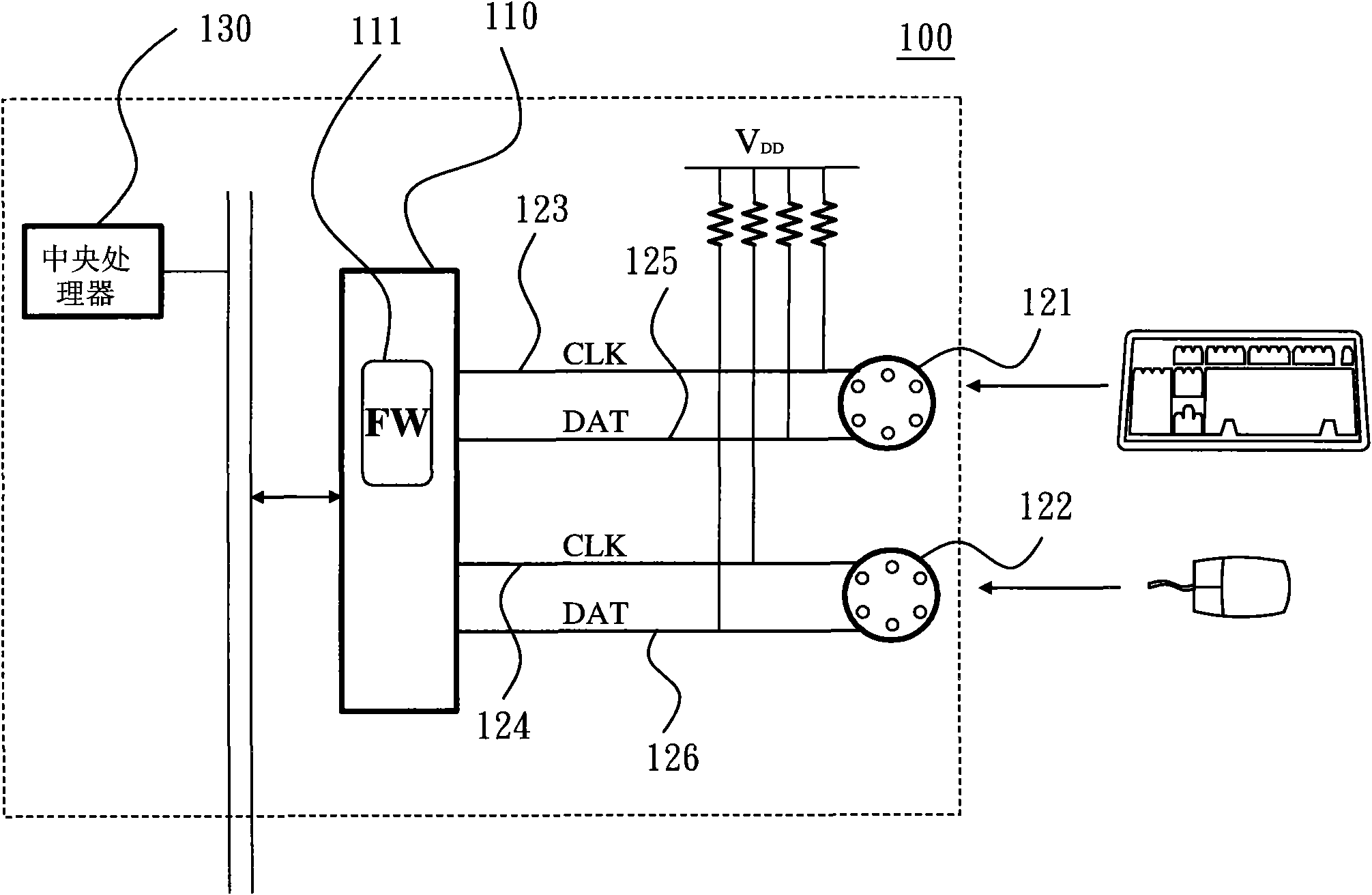 Switching device and multi-computer switch