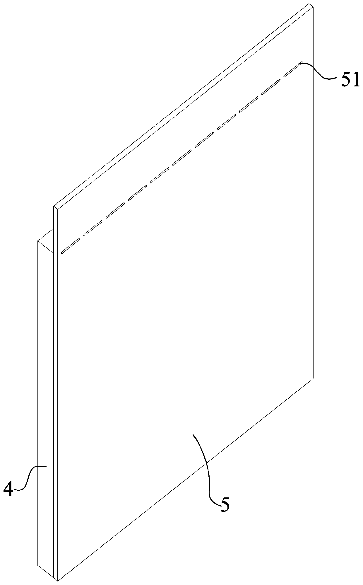 Novel plate-inserting type anti-radiation door and manufacturing method thereof