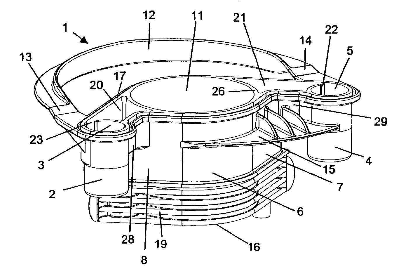 Connector, container with such a connector and fluid preparation device with a mating connector for such a container