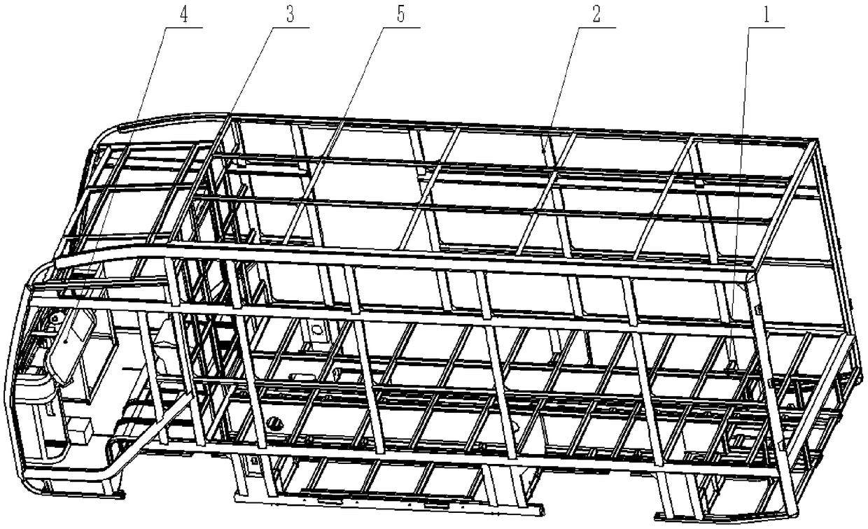 Delivery vehicle complete vehicle structure of full-integrated, modularized and total light-weighted structure and vehicle