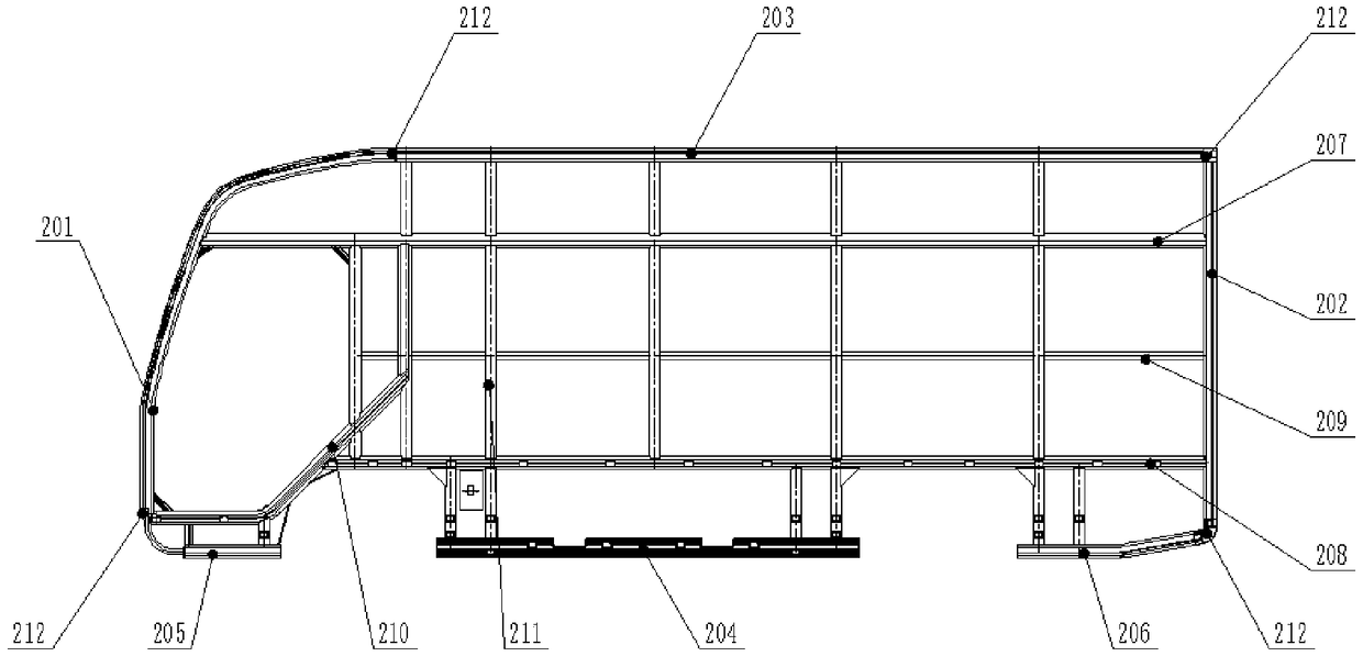 Delivery vehicle complete vehicle structure of full-integrated, modularized and total light-weighted structure and vehicle