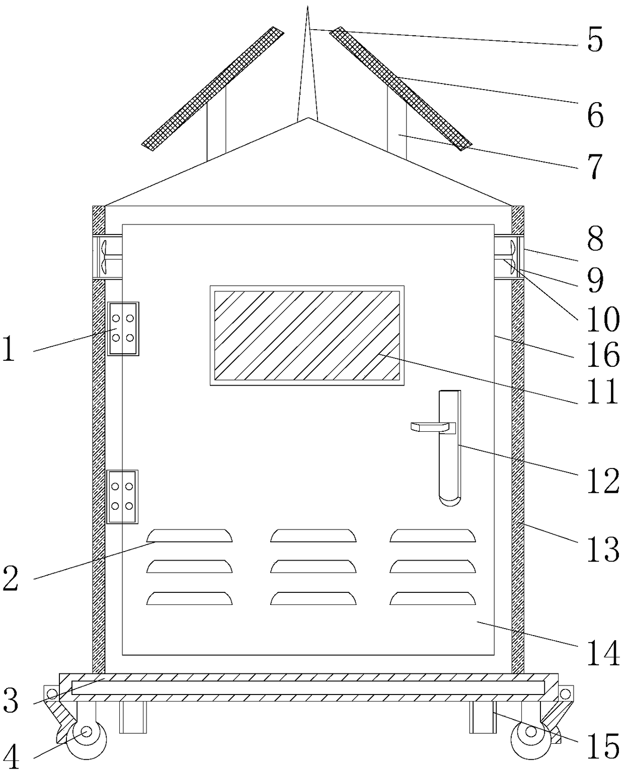 Power distribution cabinet with strong heat dissipation and moisture resistance