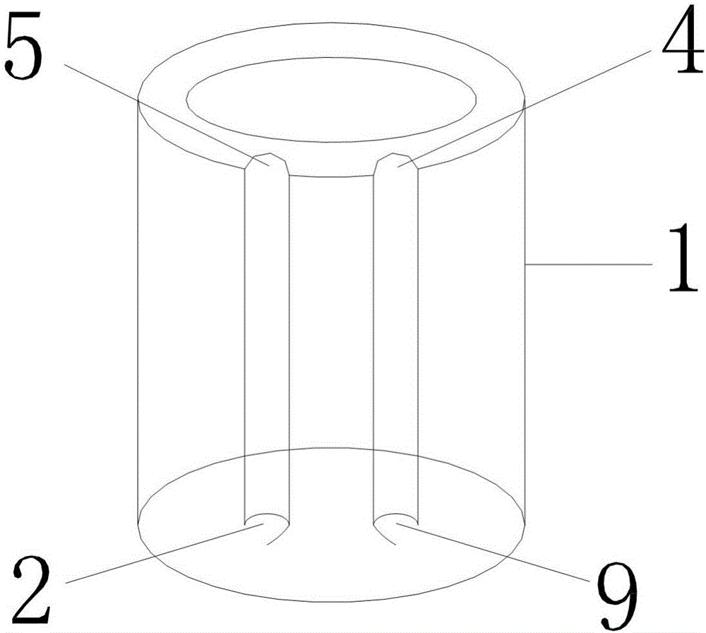 Rubber asphalt sample holding container with bottom and lateral dual insulation effect