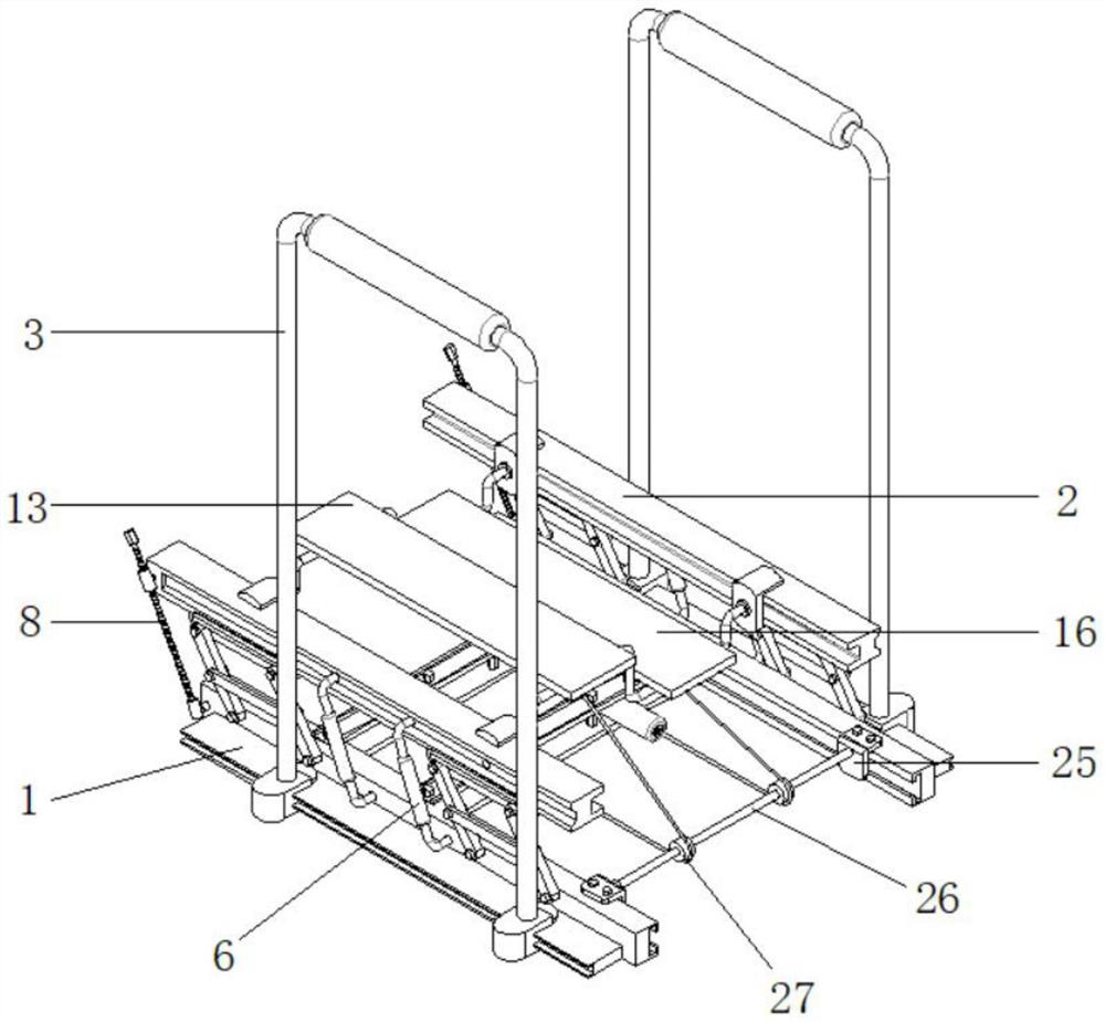 A portable and foldable lower limb rehabilitation instrument