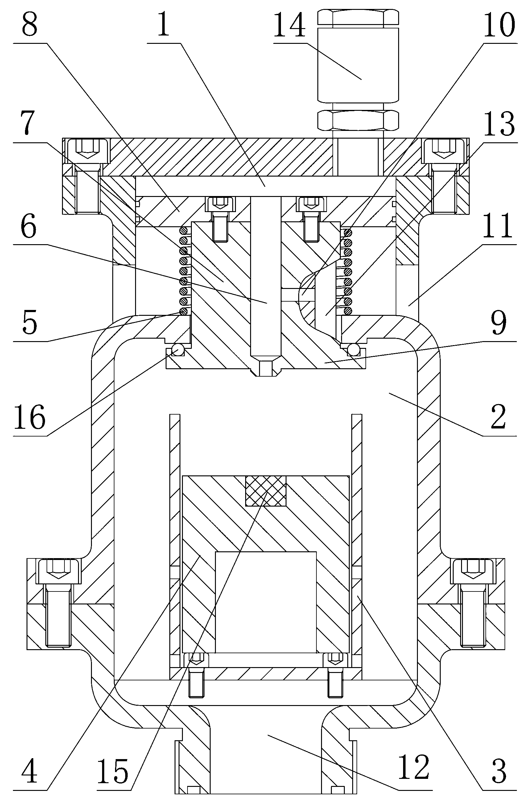 Total-pressure high-speed exhaust valve