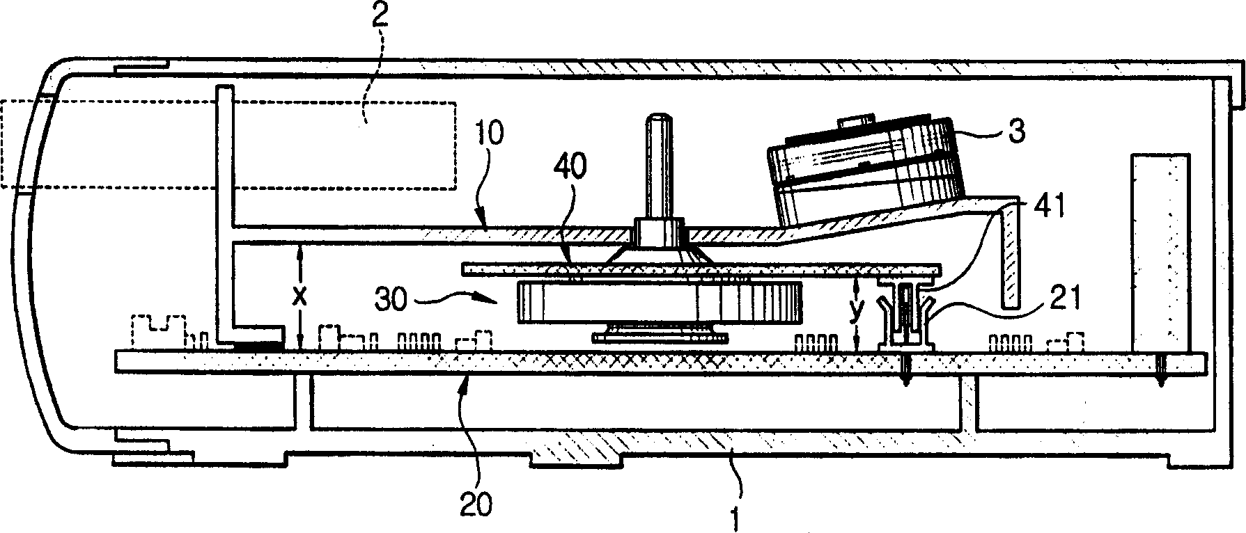 Connecting mechanism of tape drive wheel electric machine for tape recorder