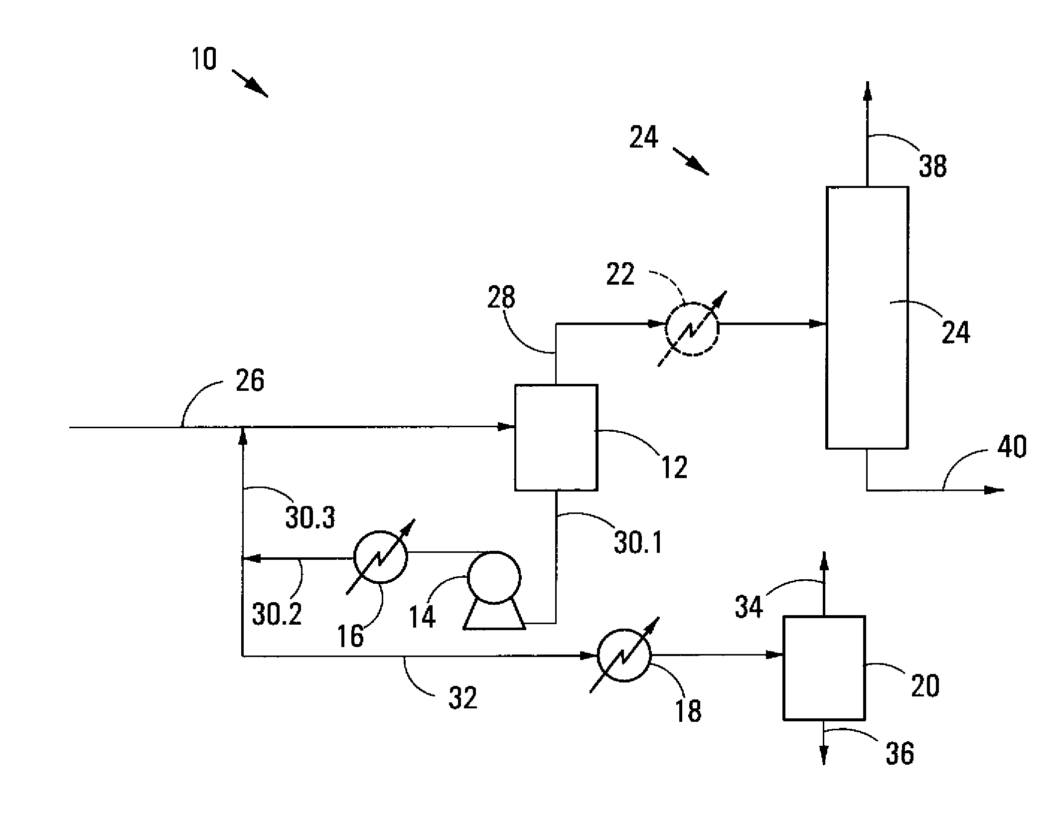 Separation of components from a multi-component hydrocarbon stream