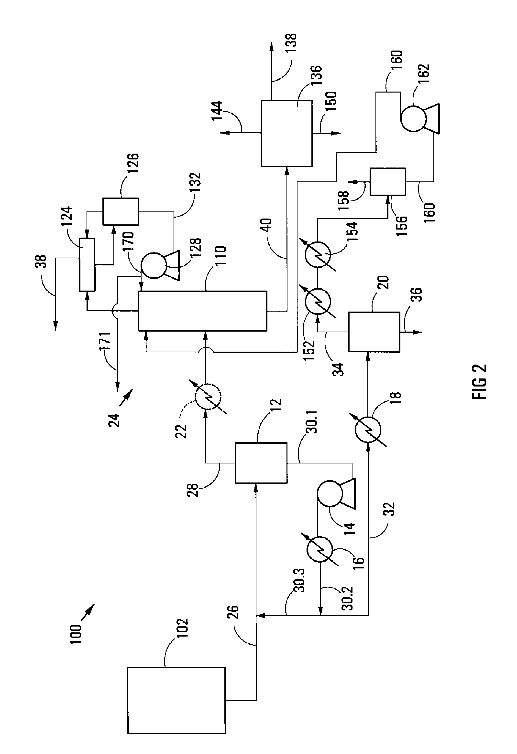 Separation of components from a multi-component hydrocarbon stream