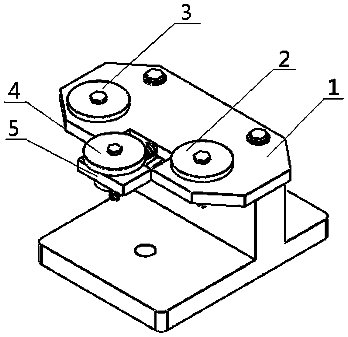 A wire electric discharge machine tool and its wire tightening mechanism