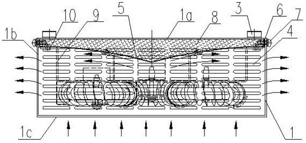 Electric heating device for rail vehicle and rail vehicle