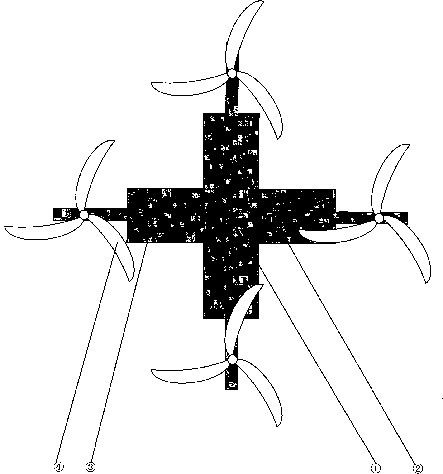 Construction engineering structure mode for tower wind power generation station