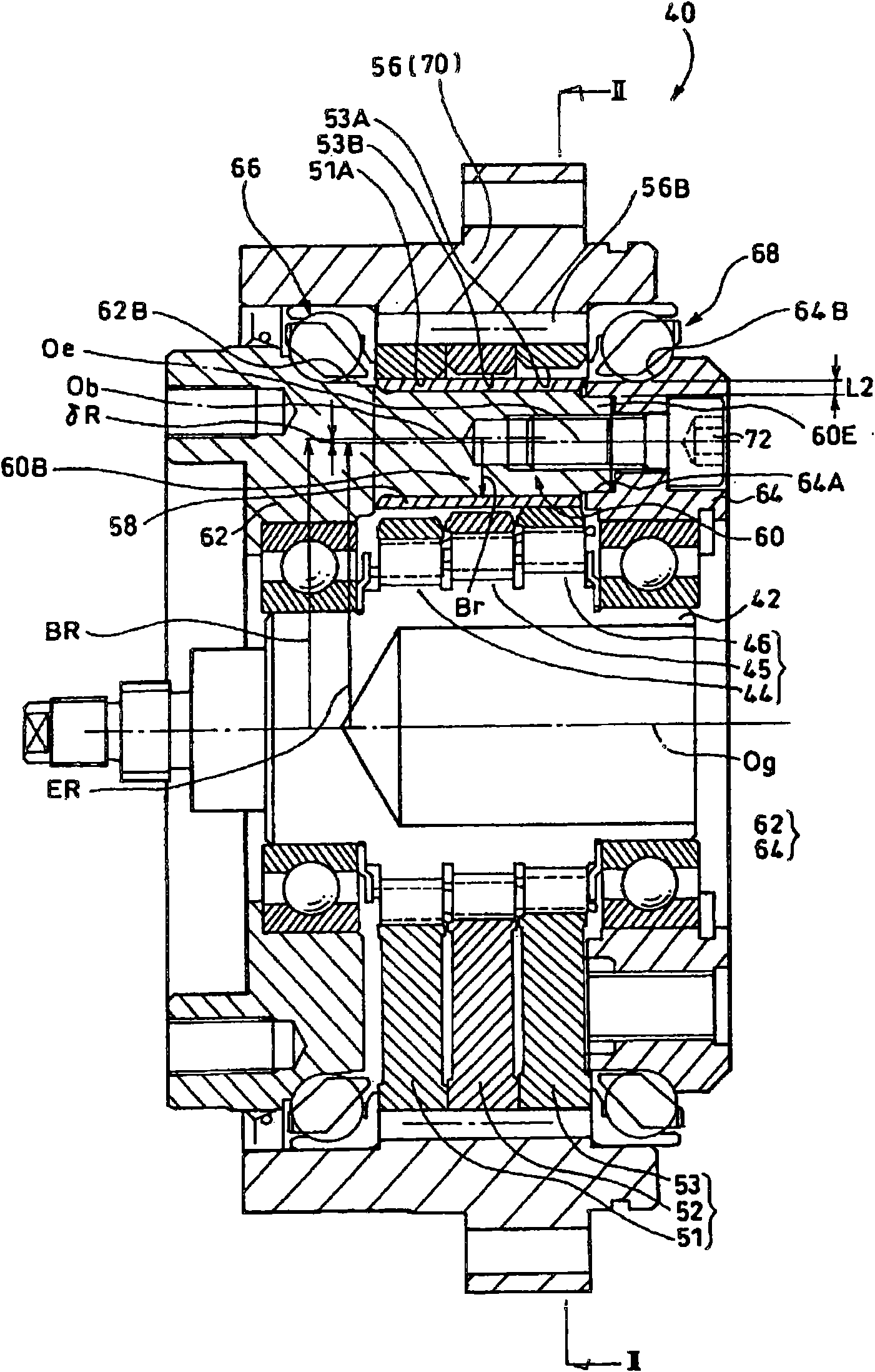 Epicycle reduction gear