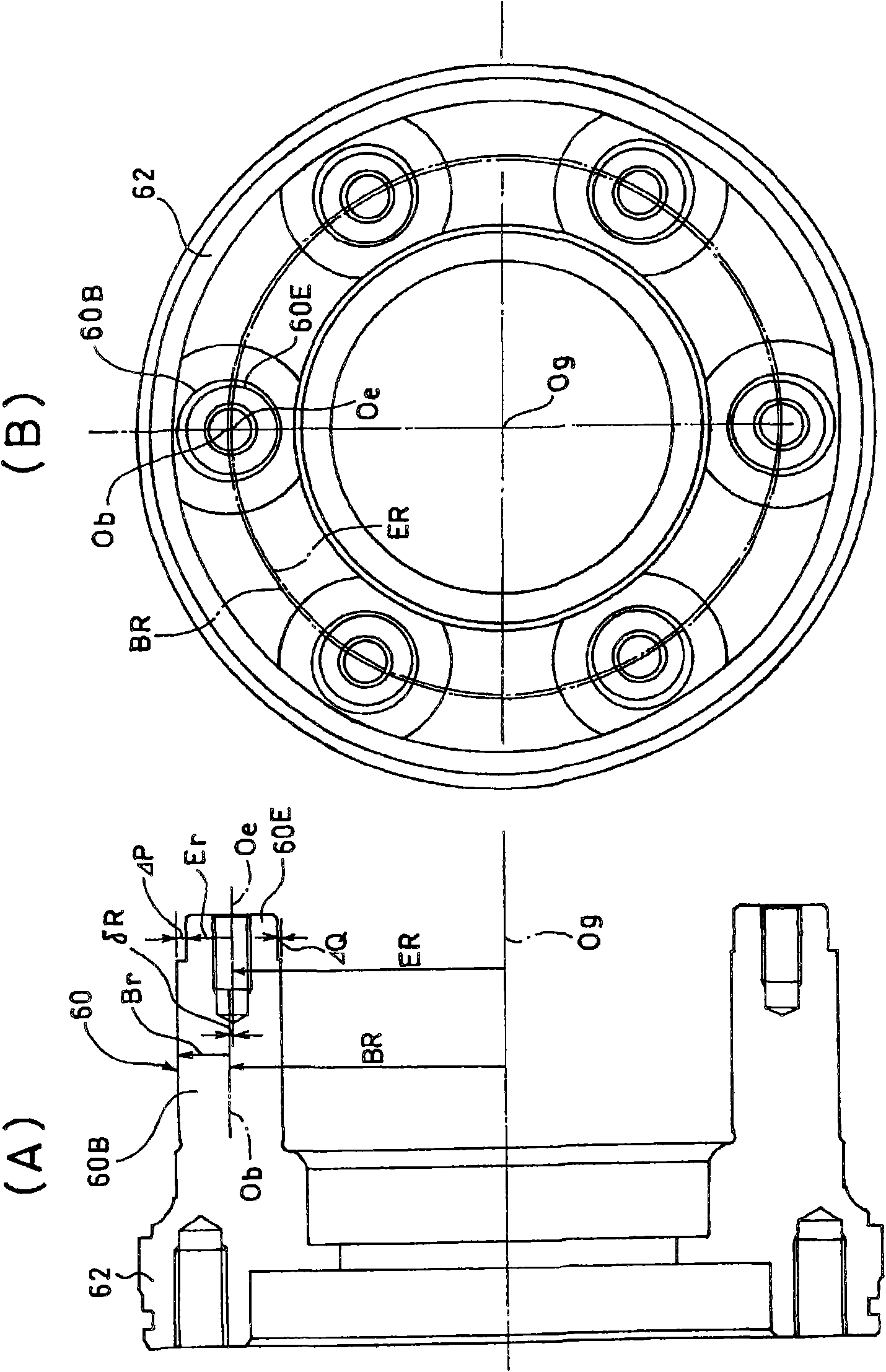 Epicycle reduction gear