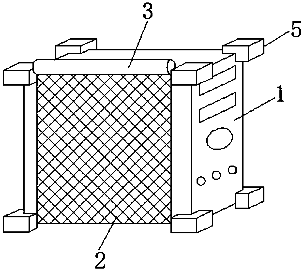 A drop-proof and dust-proof computer case