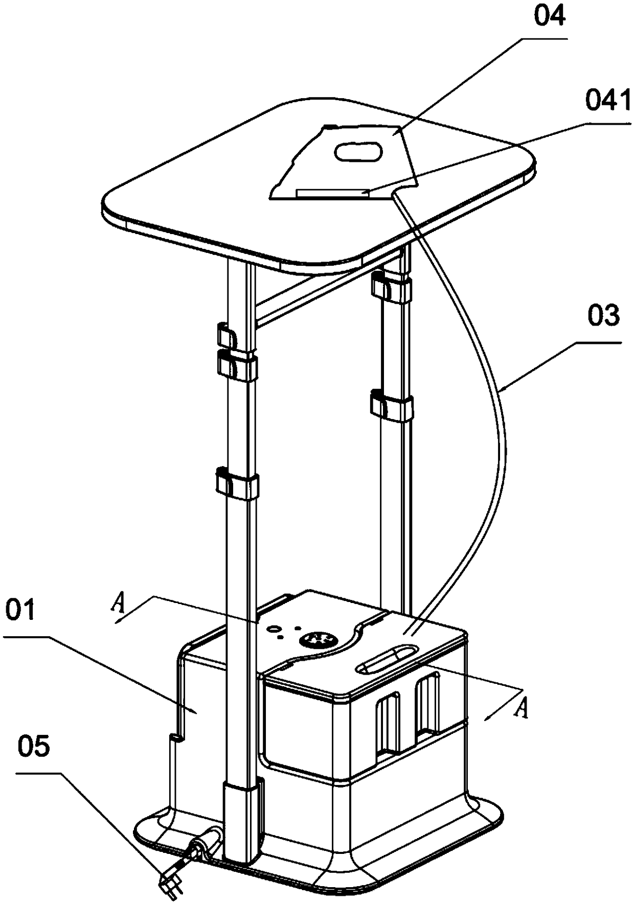 Steam control method of a garment steamer and the garment steamer