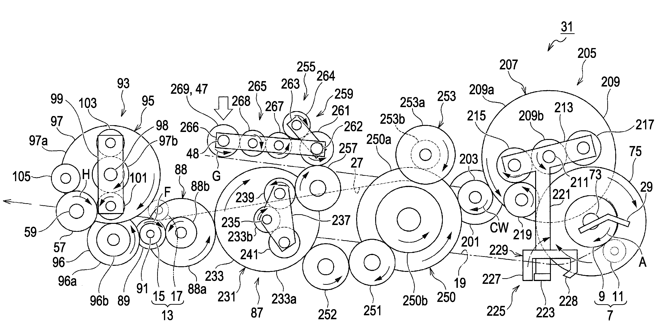 Transport-object transporting device and image processing apparatus