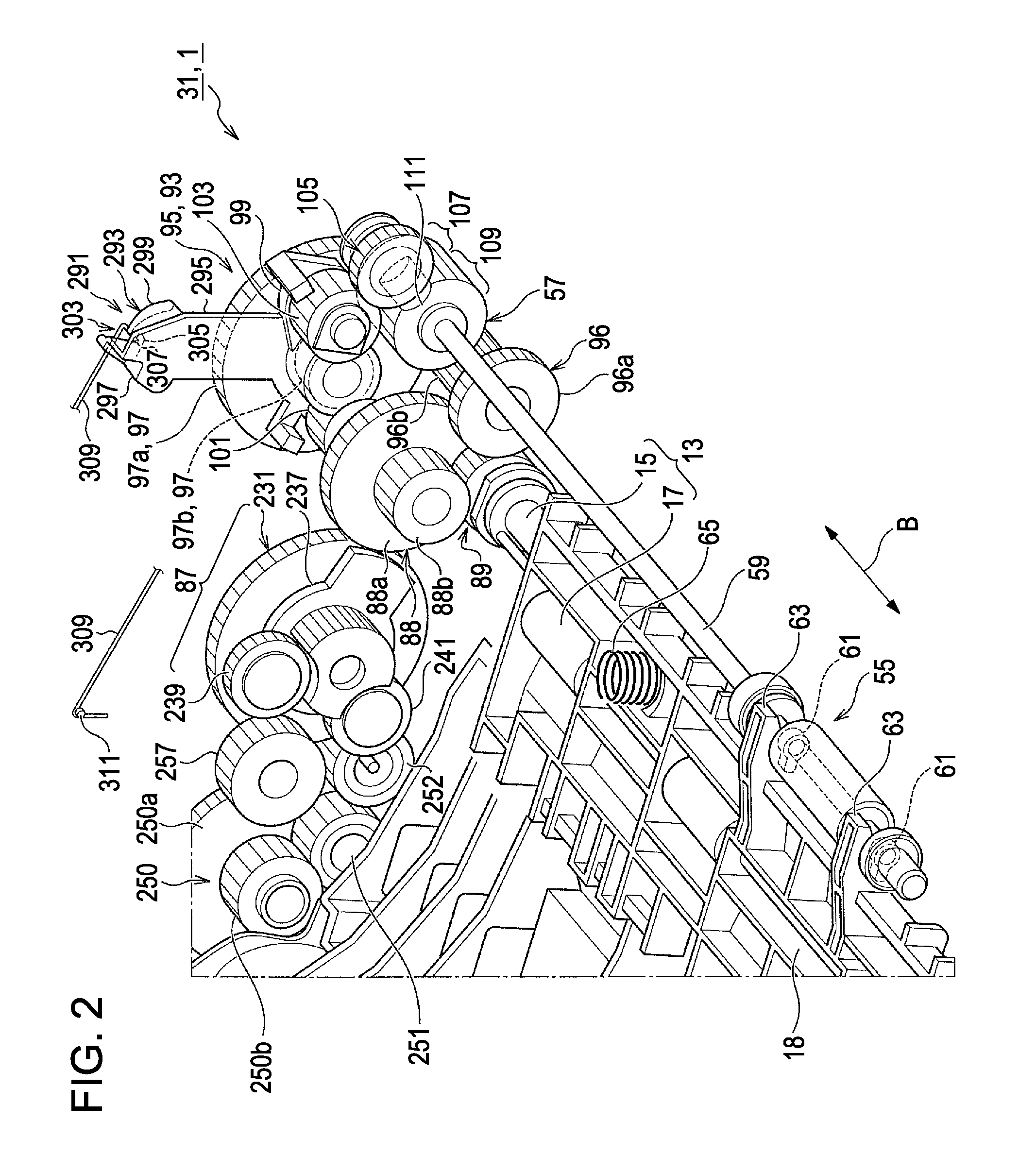 Transport-object transporting device and image processing apparatus