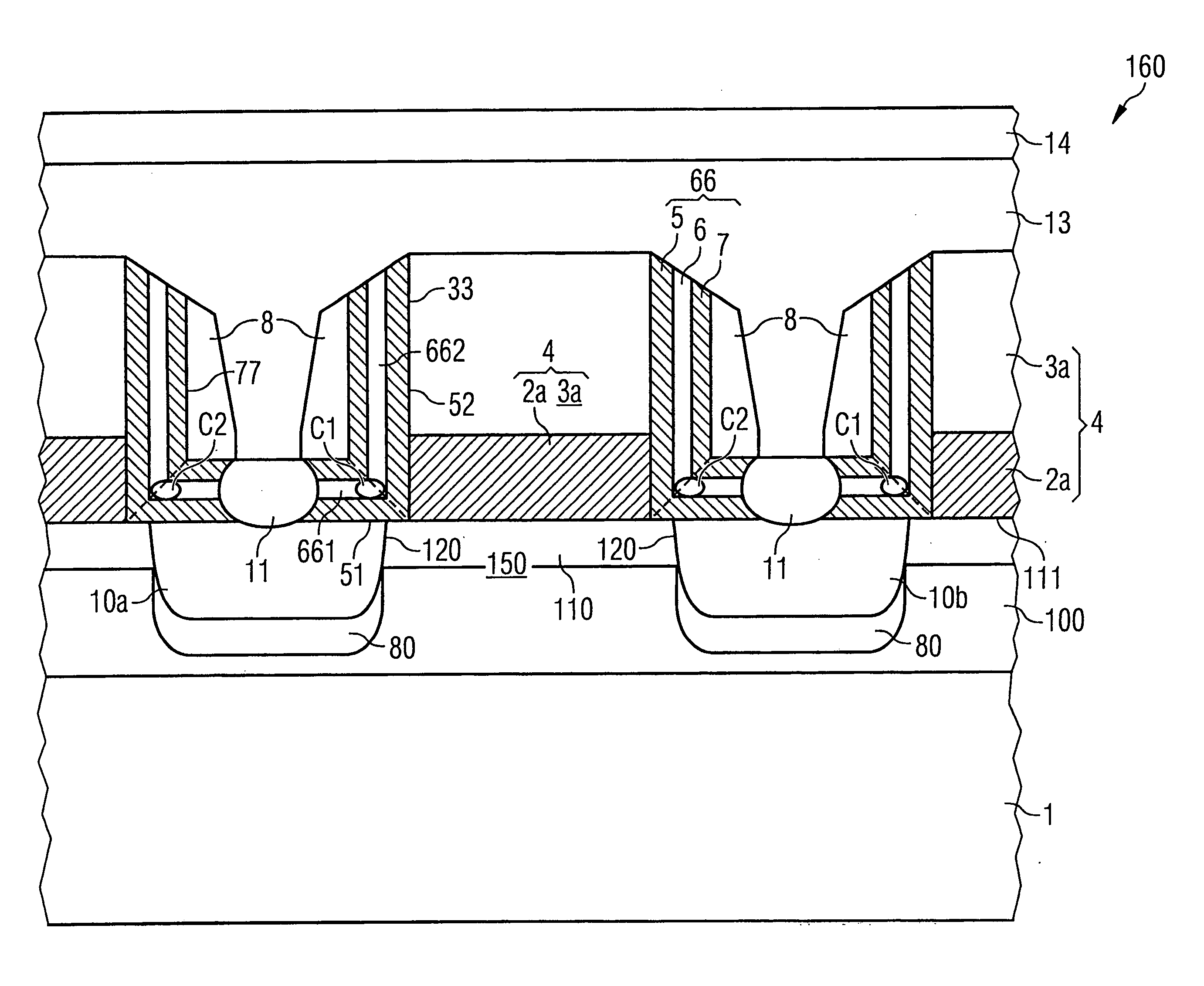 Semiconductor device and method of producing a semiconductor device