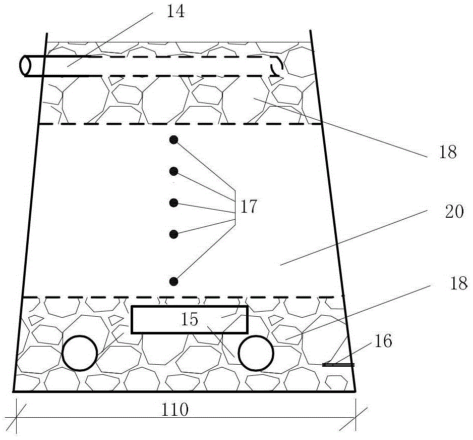 Distributed optical fiber testing method for seepage in porous media structures