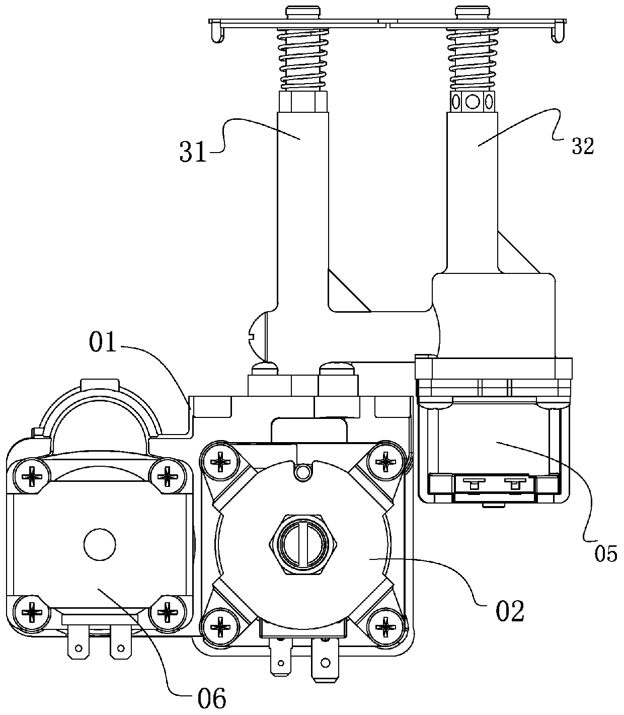 Proportional valve for gas cooker and gas cooker