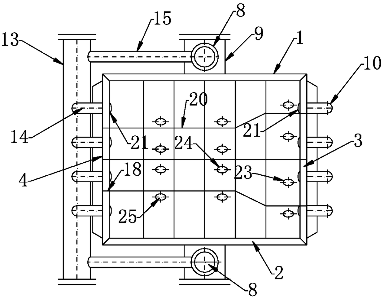 Three-dimensional water-cooled quenching car with bottom double-way water supply and working method thereof