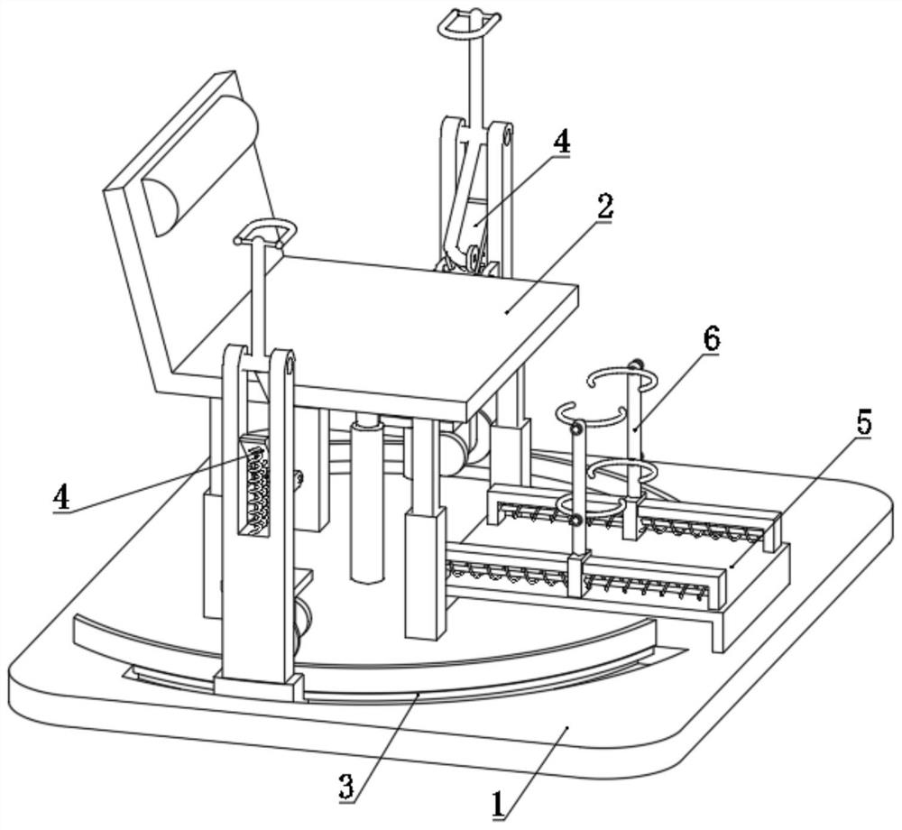 Rehabilitation chair used after cerebrovascular surgery