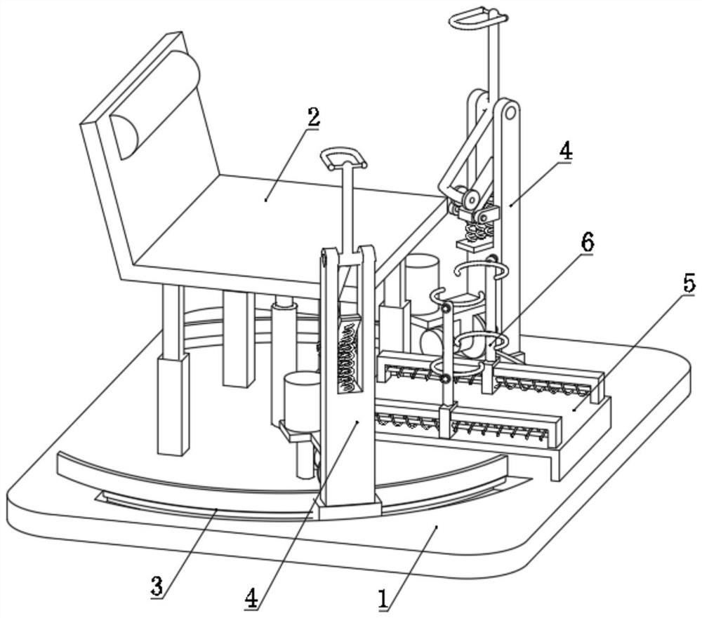 Rehabilitation chair used after cerebrovascular surgery