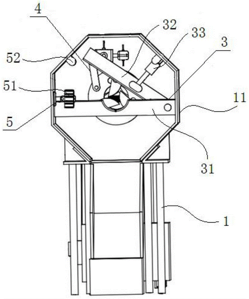 Sugarcane cutting device based on seed bud image recognition