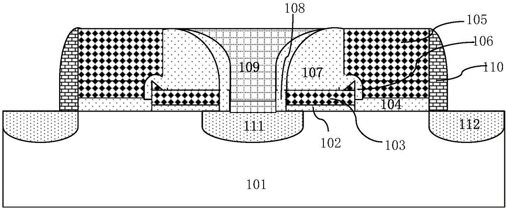 Self-aligned split gate flash memory device and manufacturing method thereof