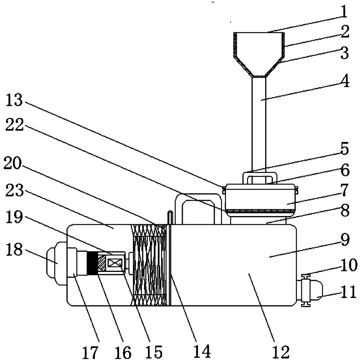 Postoperative nursing device for urology department