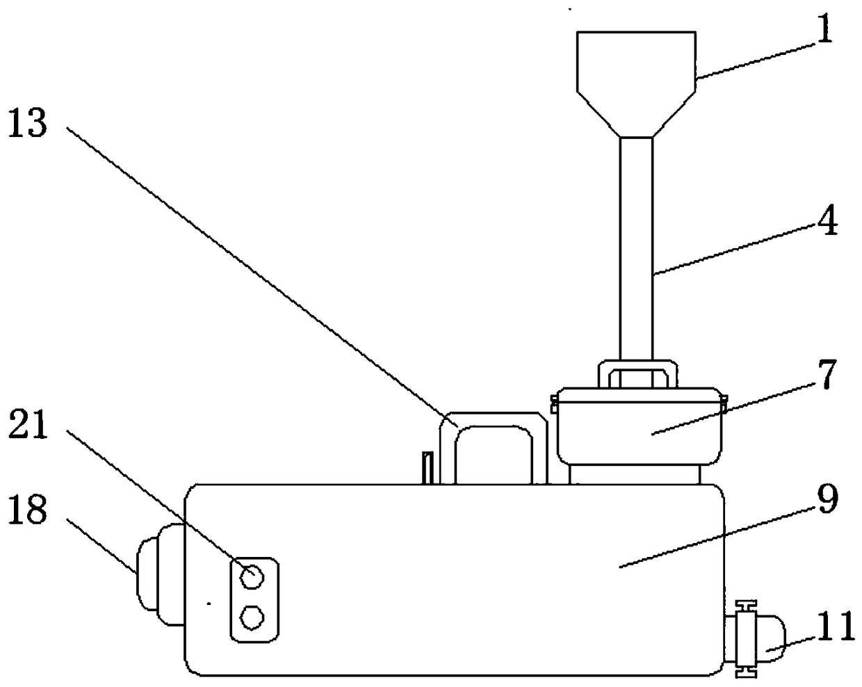 Postoperative nursing device for urology department