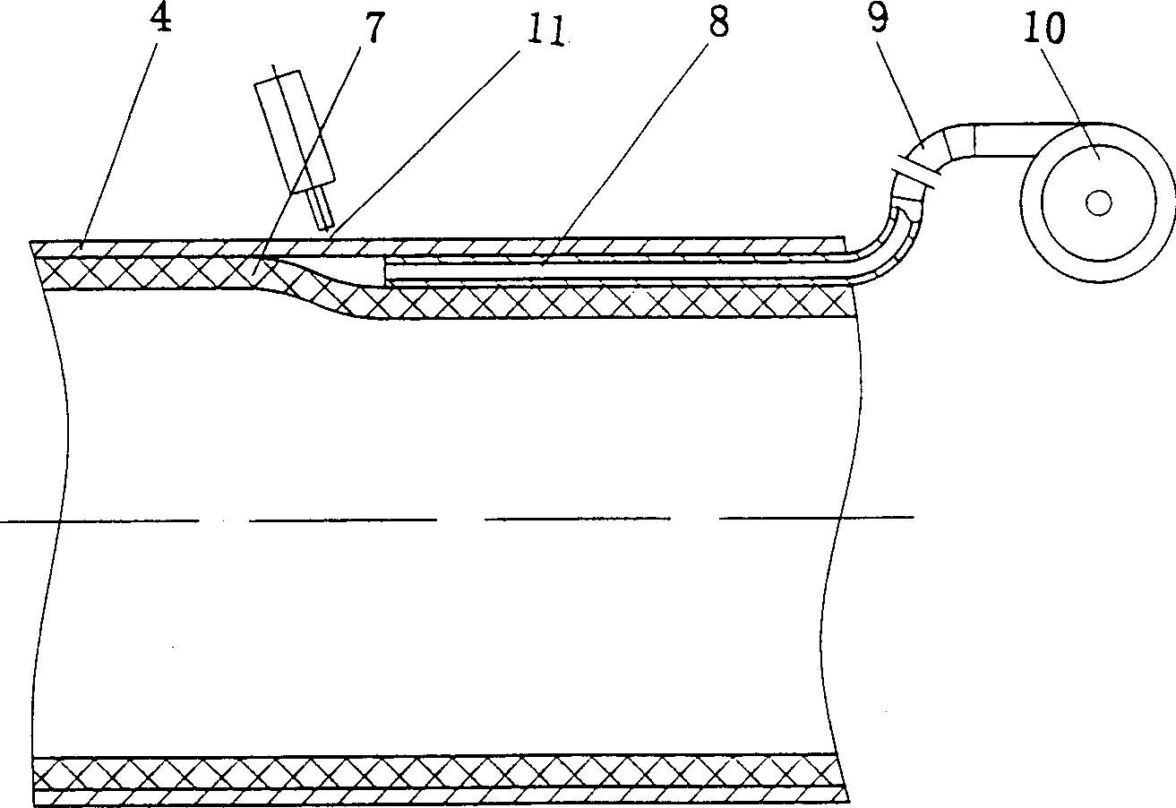 Steel-plastics composite pressure pipe and its production method