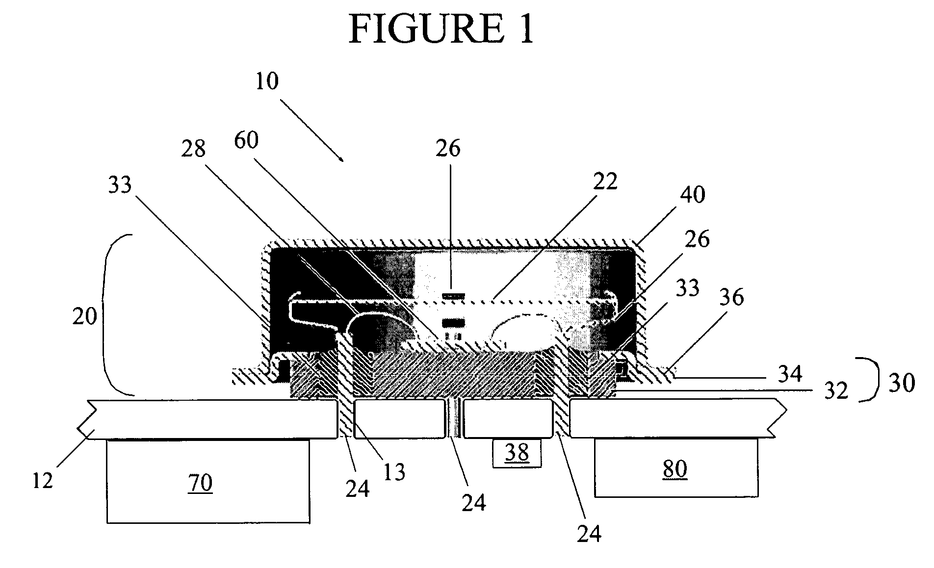 Quartz resonator package having a housing with thermally coupled internal heating element