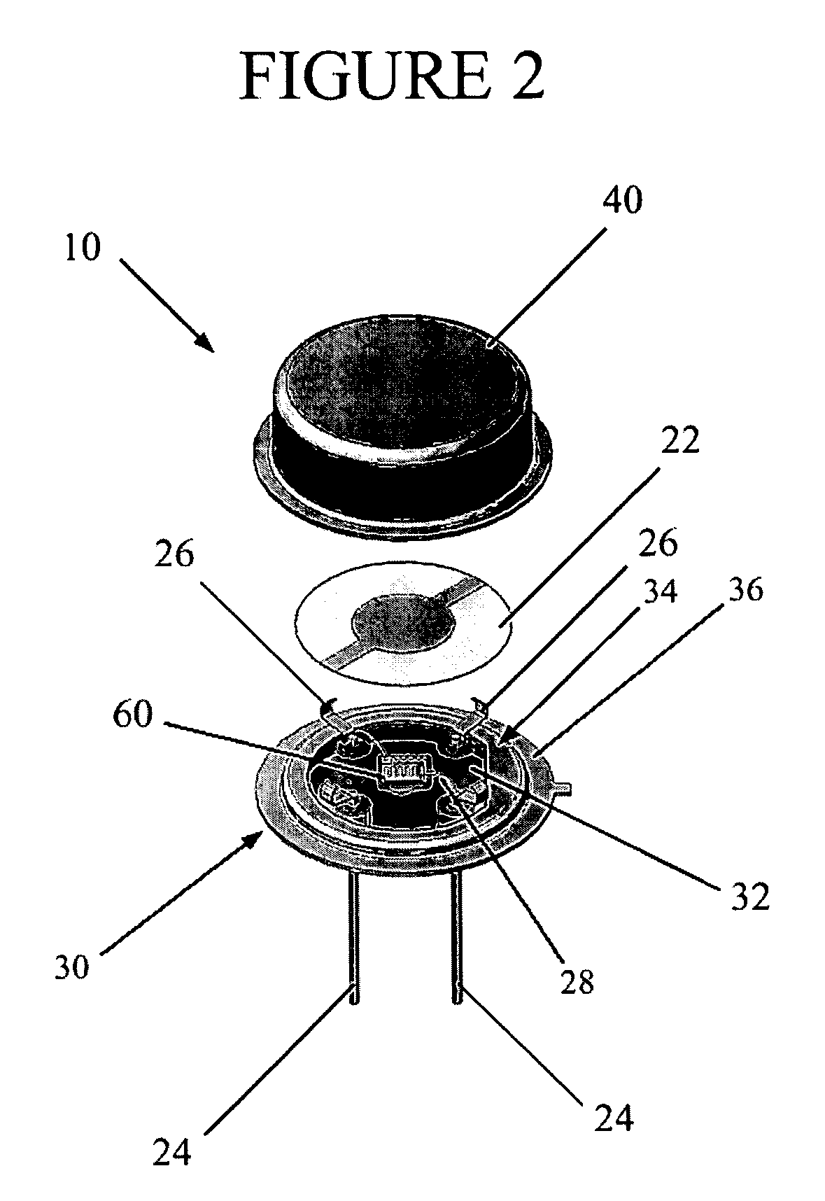 Quartz resonator package having a housing with thermally coupled internal heating element