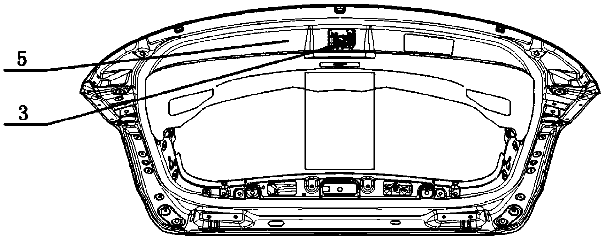 Tail door lock body cover structure