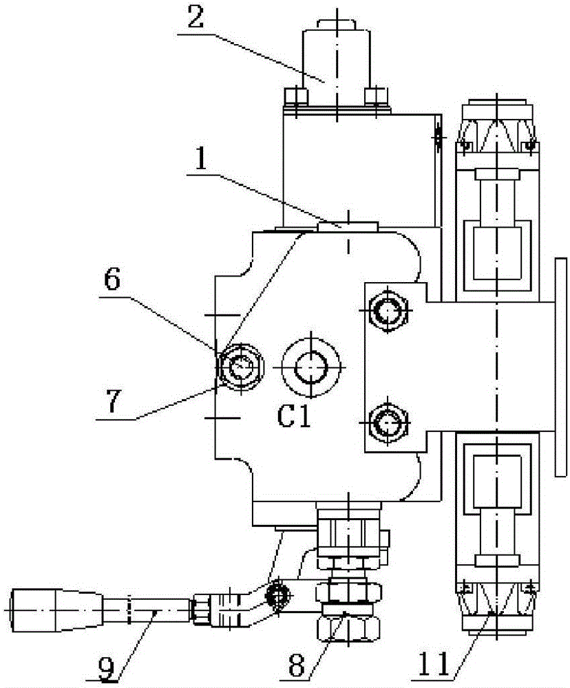 Multiway electro-hydraulic control valve adopting oil return differential pressure as pilot oil source