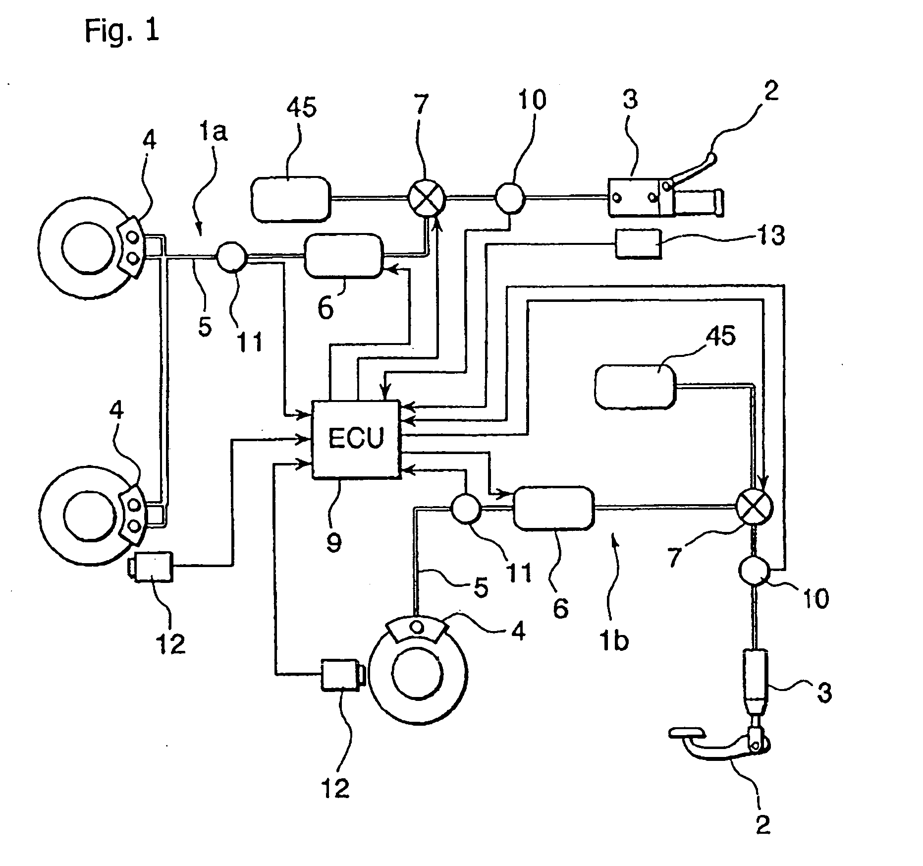 Brake Device For A Two-Wheeled Motor Vehicle, And Method Of Using Same