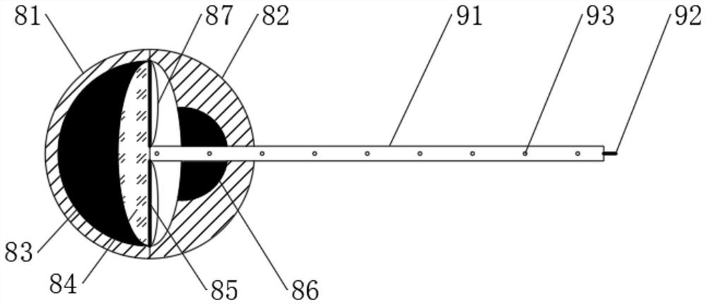 Self-sensing compression type high-sealing-performance straight-through gate valve