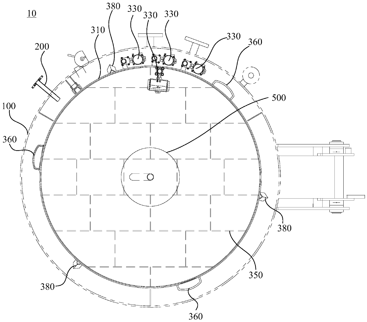 Vacuum pressure impregnating device and paint impregnating method thereof