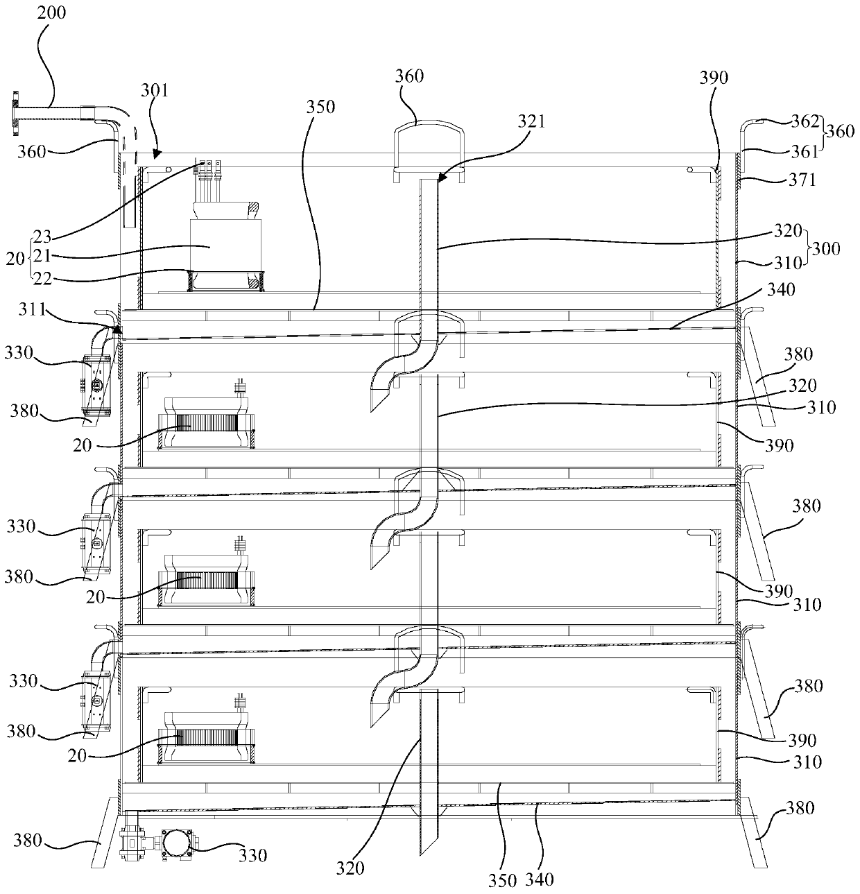 Vacuum pressure impregnating device and paint impregnating method thereof