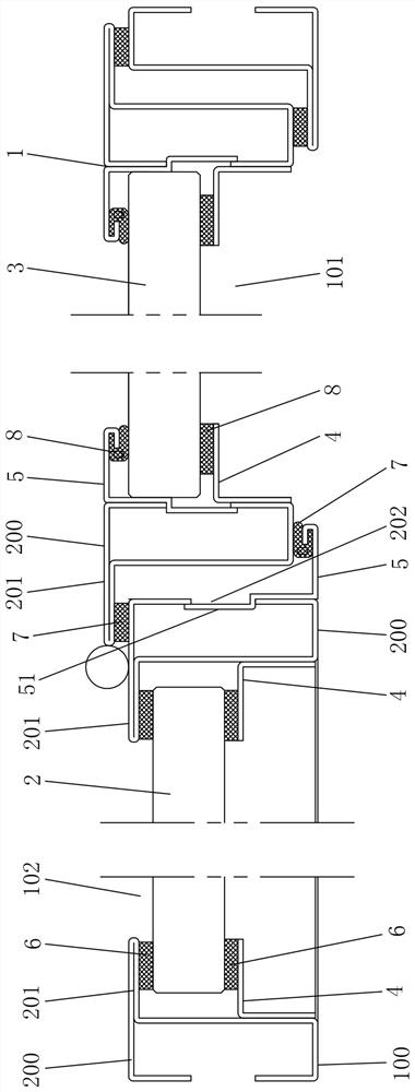 A spliced ​​door and window system