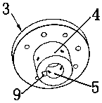 Quick pressure head flange for compressor motor