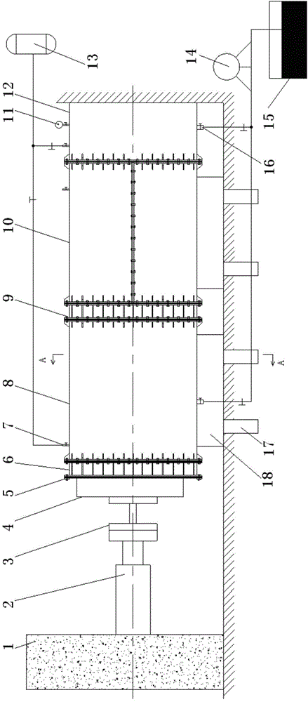 Test method and device for testing sealing property of pipe-jacking construction device